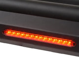Illuminated red LED light strip on Truck Bed Bar 3 Inch Tubular Bar with third brake light