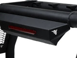 Black truck bed bar 3 inch tubular bar with third brake light mount and powder coat finish