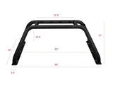Truck Bed Bar Modular Style; Mounts Up To 4 Lights; Powder Coated; Black; Steel - & Automotive