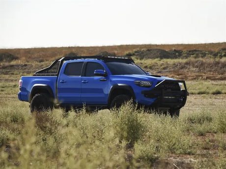 Truck Bed Bar Modular Style; Pre-Drilled Auxiliary Light Mounts; Powder Coated; Black; Steel - & Automotive