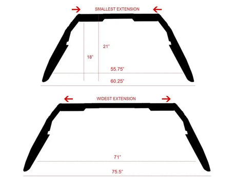 Truck Bed Bar Modular Style; Pre-Drilled Auxiliary Light Mounts; Powder Coated; Black; Steel - & Automotive