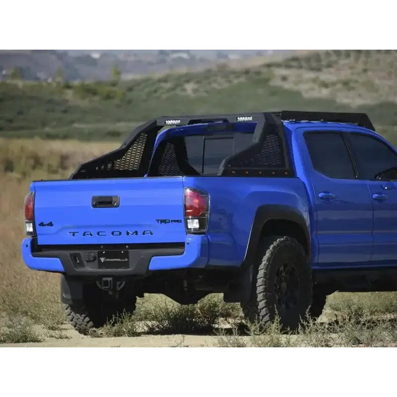 Truck Bed Bar Modular Style; Pre-Drilled Auxiliary Light Mounts; Powder Coated; Black; Steel - & Automotive