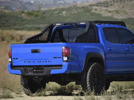 Truck Bed Bar Modular Style; Pre-Drilled Auxiliary Light Mounts; Powder Coated; Black; Steel - & Automotive