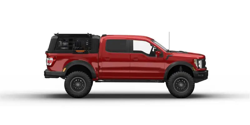 Truck Cap Kitchen Use With RSI Caps; Side Mount; Fold-Out Camp Stove/ Cutting Board And Secure Storage For Dishes/