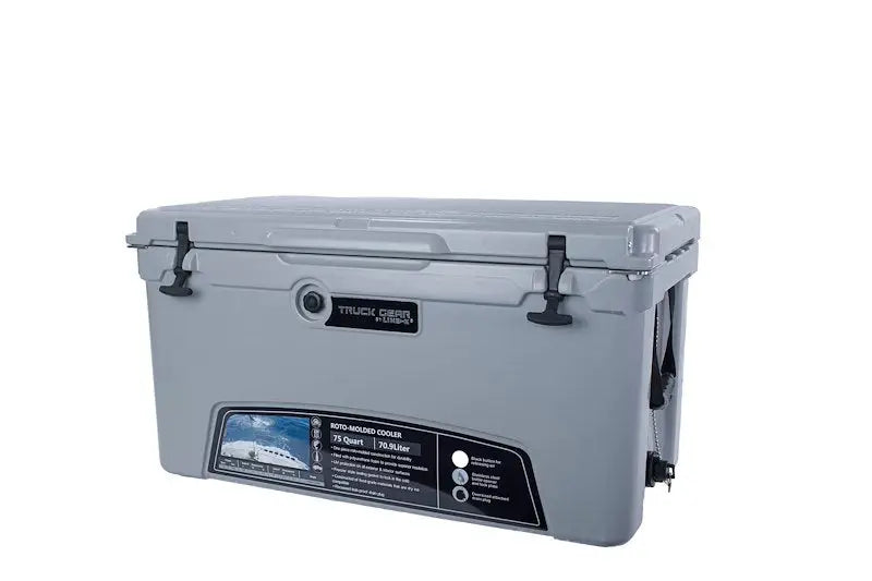 Gray Truck Gear Cooler75 75 Qt with latches and drain plug for adventures