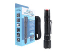Black truck gear hi-pwr flashlight with red button and carrying case for ultimate visibility
