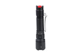 Black truck gear hi-pwr flash light with red button and pocket clip for ultimate visibility