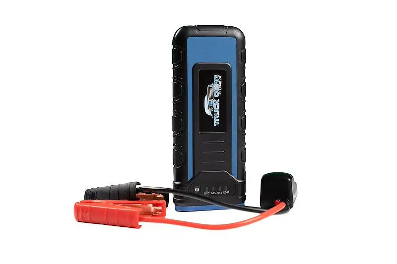 Truck gear jumpstart2 TGR portable jump starter with battery clamps for quick power boost