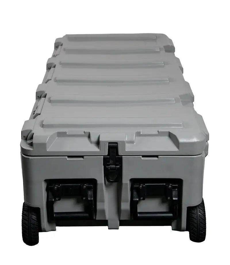 Gray heavy-duty storage case with latches and handles for Truck Gear TWSTRCS175 TGR