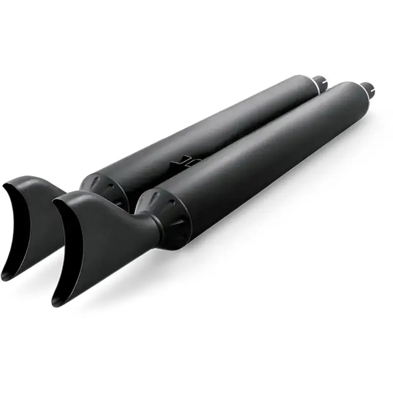 True Dual Headers 2.5" Black W/Sharktails `14 Up Indian 