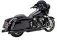 True Dual Headpipes Black Flh/Flt 17 22 - COBRA