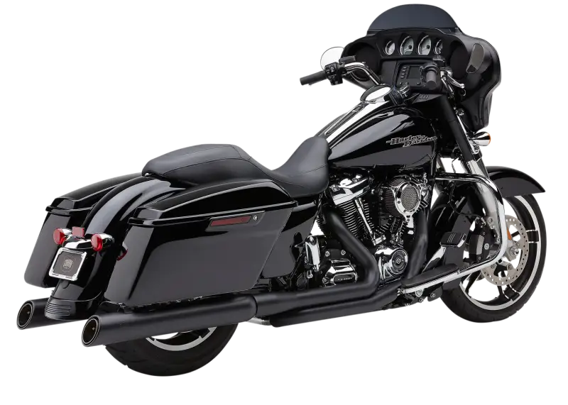 True Dual Headpipes Black Flh/Flt 17 22 - COBRA