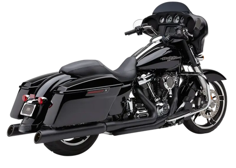 True Dual Headpipes Black Flh/Flt 17 22 - COBRA