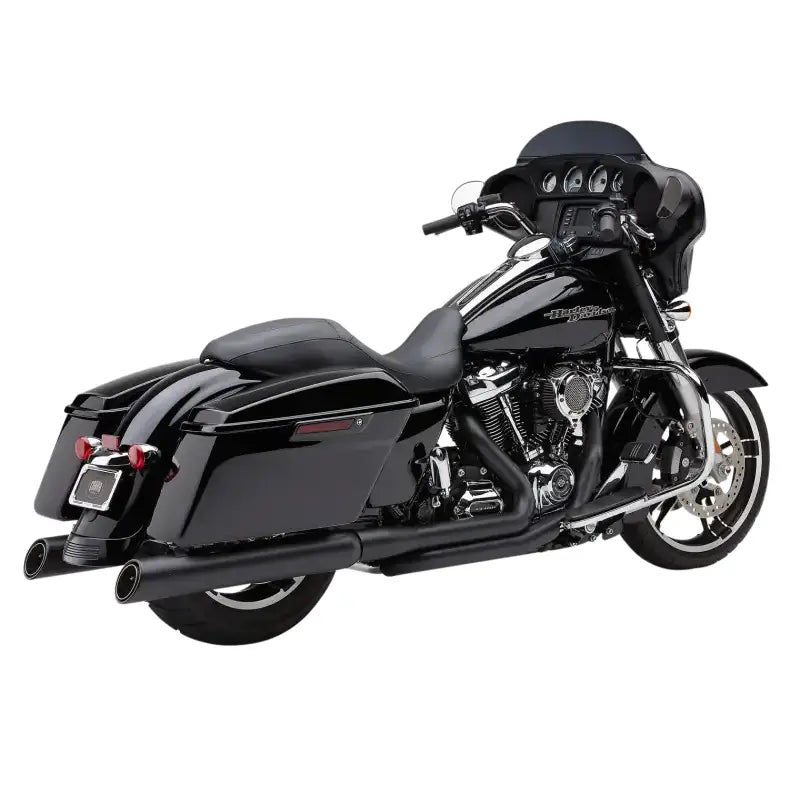 True Dual Headpipes Black Flh/Flt 17 22 - COBRA