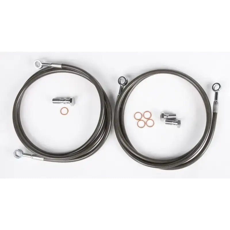 TRX450-2F-2SMOKE Brakeline Frt 2 Line Hon Smk + 2 - Front Brake Kit