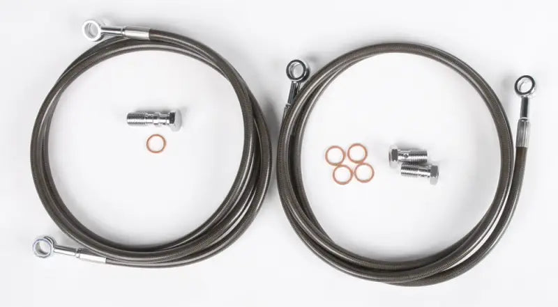 TRX450-2F-2SMOKE Brakeline Frt 2 Line Hon Smk + 2 - Front Brake Kit
