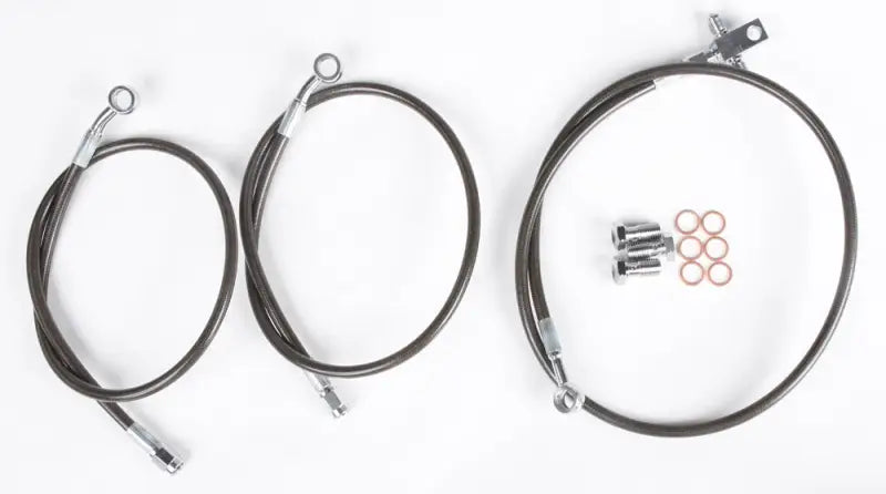 TRX700XX-F-2-SM Brakeline Front Honda Smoke + 2 - Brake Line Kit
