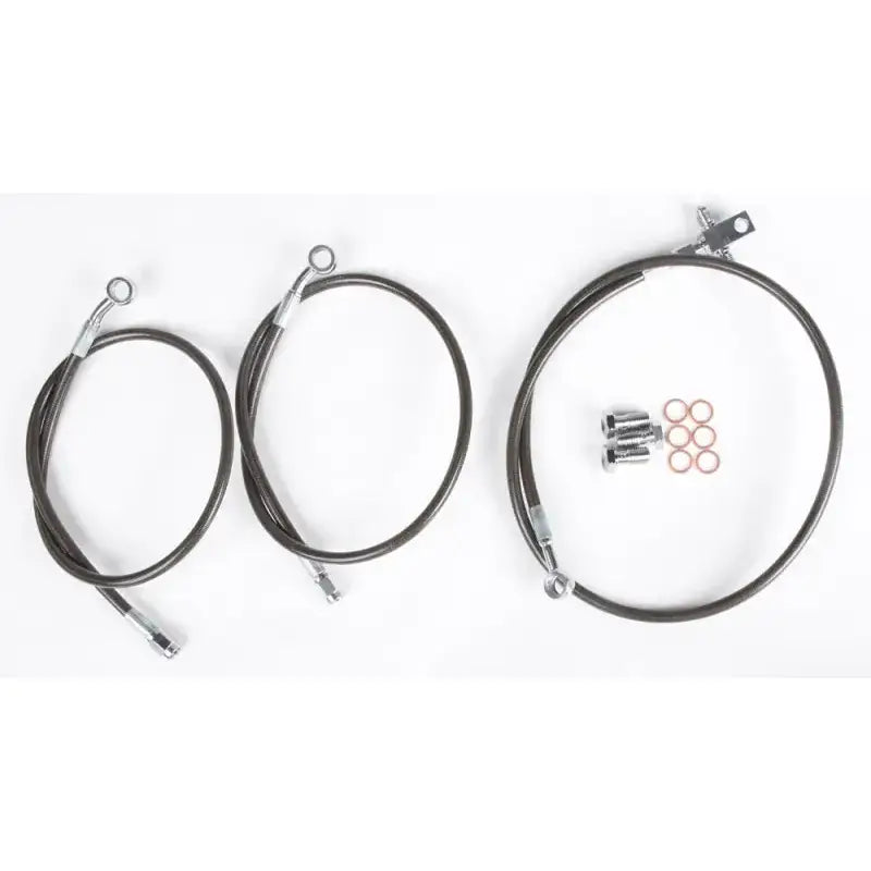 TRX700XX-F-2-SM Brakeline Front Honda Smoke + 2 - Brake Line Kit