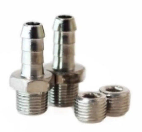 Turbosmart TS-0502-3009 Turbosmart WG50/60 1/8NPT - 6MM Hose Tail Fitting Kit w/ Plug