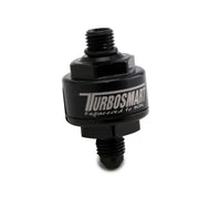 Turbosmart TS-0804-1003 Turbosmart Billet Turbo Oil Feed Filter w/ 44 Micron Pleated Disc AN-4 Male to AN-4 ORB- Black