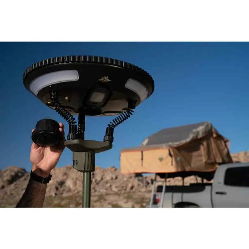 TS-4-1000 Body Armor Halo 9.75’ Solar Freestanding Light - Work