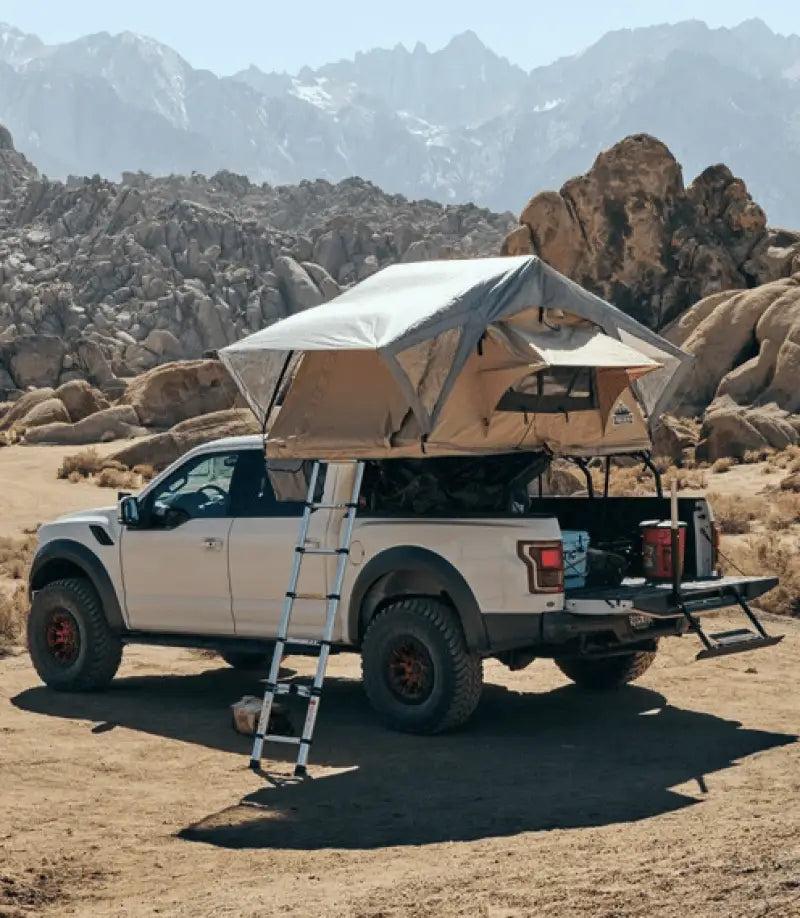 Truck with armor trailhead roof top tent perfect for outdoor adventures