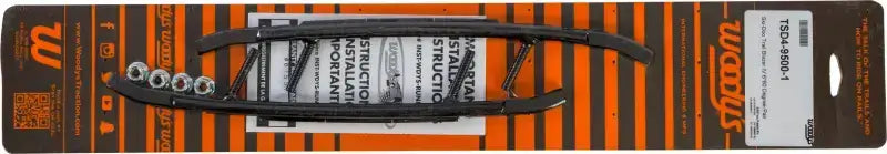 Black plastic snowmobile sliders with mounting hardware for TSD4-9600 carbide runners RV parts & accessories