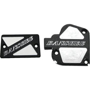 TSET1-BBLK Throttle & Brake Cover Set Black Logo Banshee 