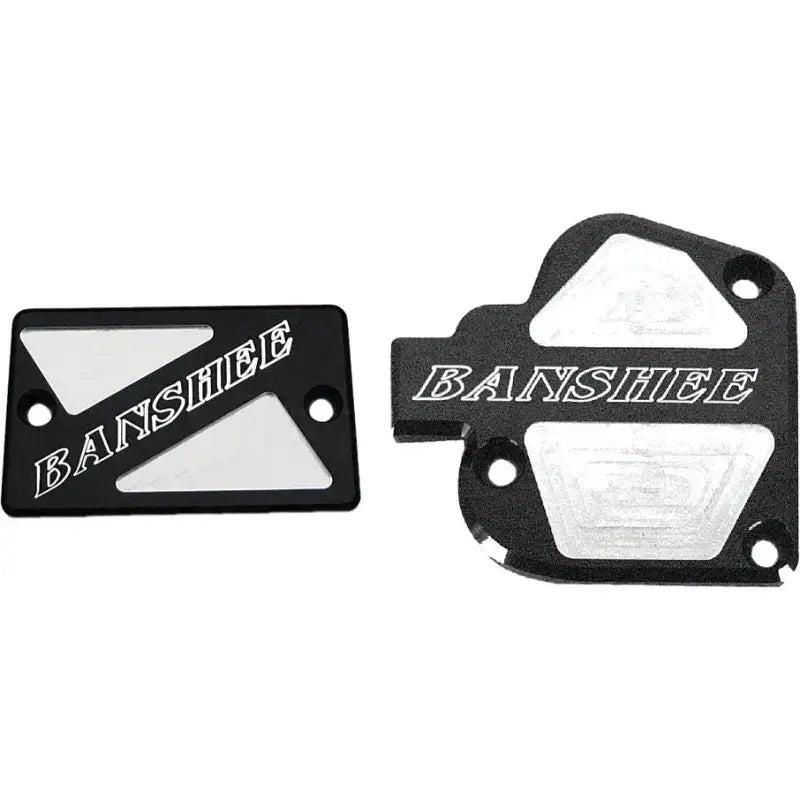 TSET1-BBLK Throttle & Brake Cover Set Black Logo Banshee 