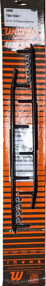 Black ladder-style roof rack with round bar runners for TSI4-1040 6 inch Carbide Runners