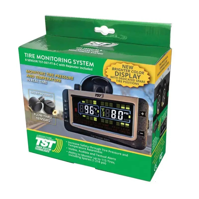 TST-507-FT-8-C Truck Systems 507 TPMS with 8 Flow Thru Sensors and Wireless Receiver, RV, Automotive, Powersports, off-road, marine, exterior, truck accessories, interior, truck bed, RV parts, AVADA - Best Sellers