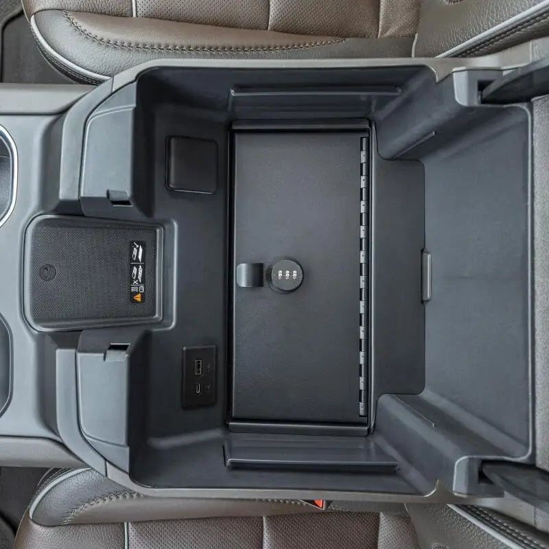 Tuffy Console Safe W/ Combo Lock For Chevrolet Silverado W/ Wireless Charging Pad Console - Tuffy Products