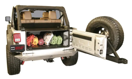 Tuffy Jk Unlimited Tailgate Enclosure- Black For 2011+ - Tuffy Products