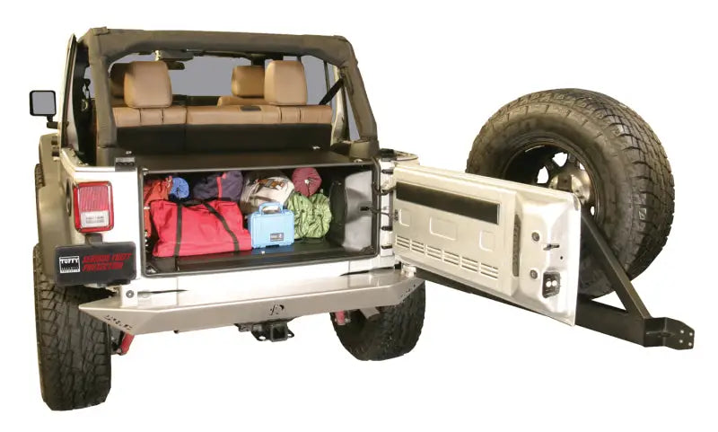 Tuffy Jk Unlimited Tailgate Enclosure- Black For 2011+ - Tuffy Products