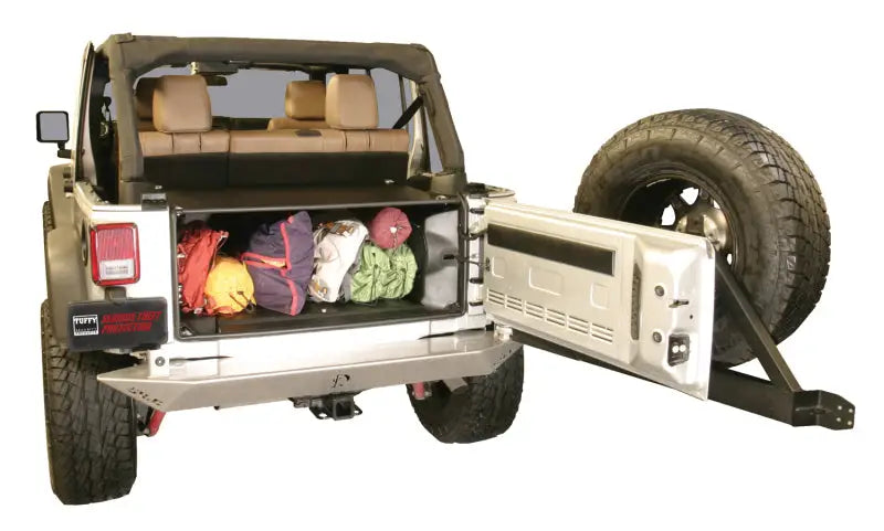 Tuffy Jk Unlimited Tailgate Enclosure- Black For 2011+ - Tuffy Products