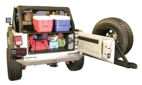 Tuffy Jk Unlimited Tailgate Enclosure- Black For 2011+ - Tuffy Products