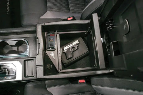 Tuffy Console Safe W/ Keyed Lock For Toyota Tundra W/ Flow Thru Console - Tuffy Products