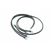 Braided black wire harness for Hella horn wiring in Subaru WRX STI turbo XS kit