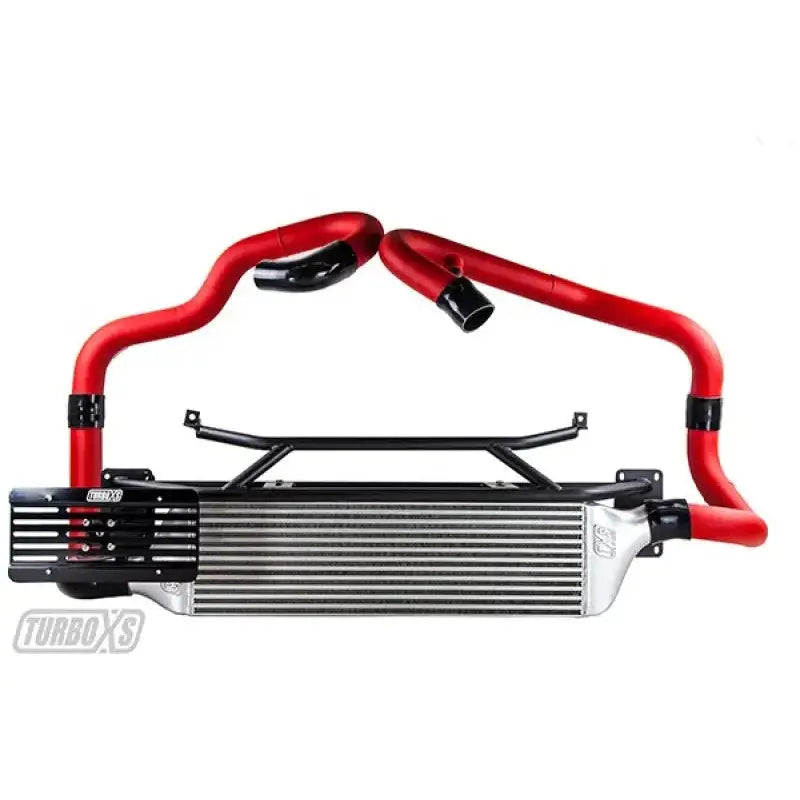 Turbo XS FMIC 2015-2017 Subaru STi - Wrinkle Red Pipes 