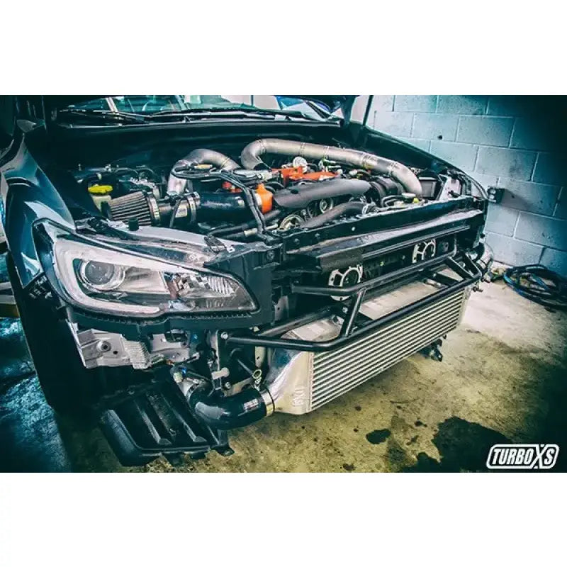 Turbo XS FMIC 2015-2017 Subaru STi - Wrinkle Red Pipes 
