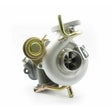 Silver turbocharger with gold accents for Turbo XS Subaru WRX LGT WRX LGT 20G