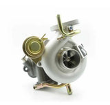 Silver turbocharger with gold accents for Turbo XS Subaru WRX LGT WRX LGT 20G