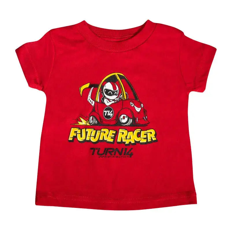 Turn 14 Distribution Baby Future Racer Tshirt - Red - Apparel