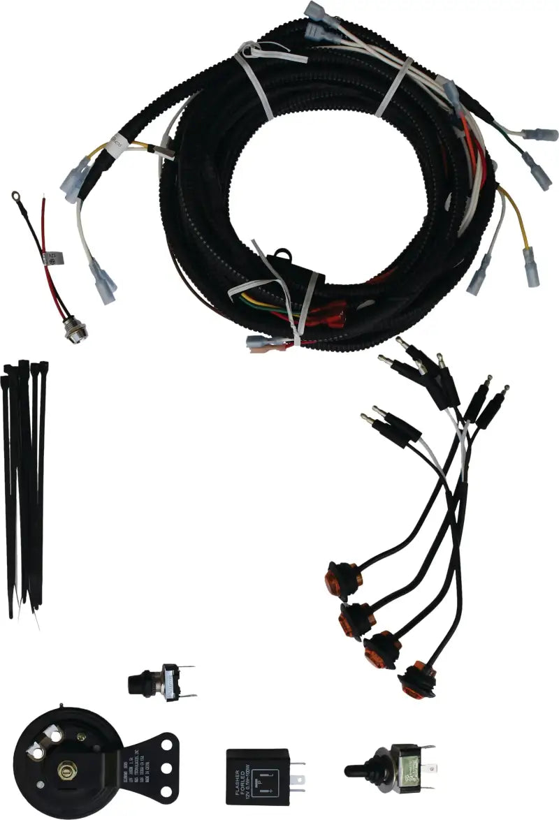 Wiring harness kit for vehicle electrical systems in Turn Signal Kit with toggle switch