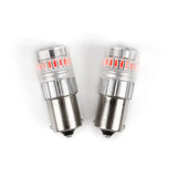 Turn Signal Light Bulb - LED 1156 Philips 3020 High Power LED; Red; 600 Lumens; 9 To 18 Volt DC; Set Of 2 - RV and Auto Parts