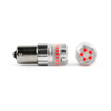 Turn Signal Light Bulb - LED 1156 Philips 3020 High Power LED; Red; 600 Lumens; 9 To 18 Volt DC; Set Of 2 - RV and Auto Parts
