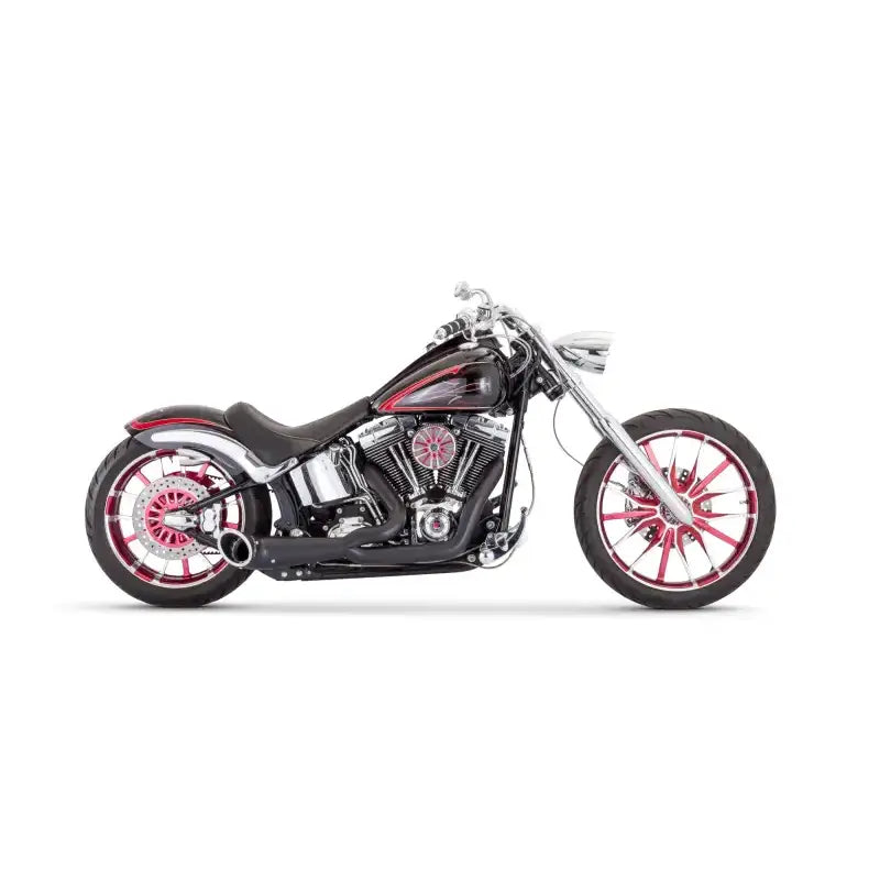 FREEDOM Turnout 2 1 Black W/Black Tip `86 17 Softail for Powersports