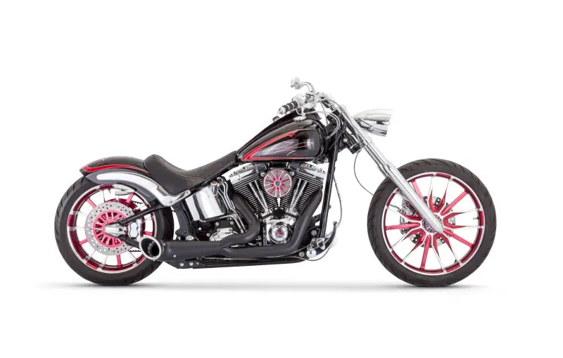 FREEDOM Turnout 2 1 Black W/Black Tip `86 17 Softail for Powersports