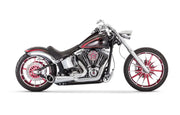 FREEDOM Turnout 2 1 Chrome W/Chrome Tip `86 17 Softail for Powersports