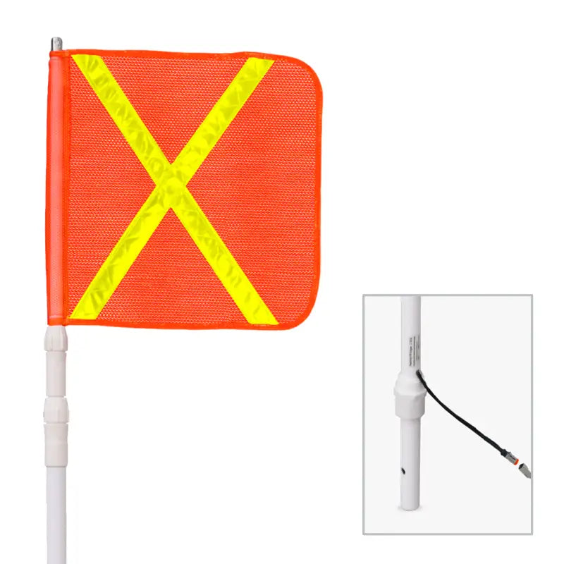 TW13D-X Driver Industry 13’ Powered Heavy Duty Telescopin - Warning Whip
